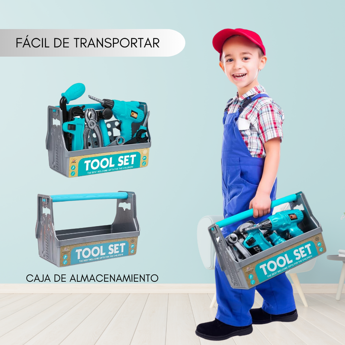 Caja De Herramientas Maleta De Juegos Set Herramientas Niños