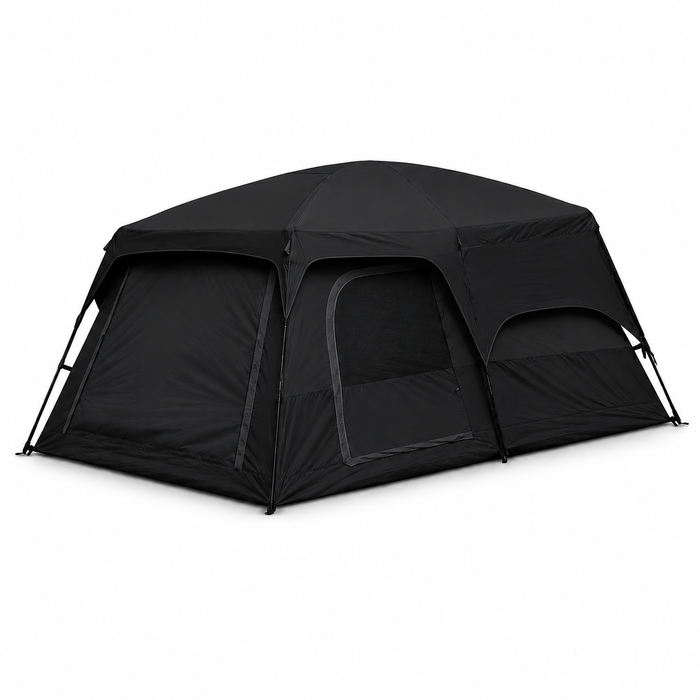 Carpa Camping Tienda Familiar 8 A 12 Personas Impermeable Negro