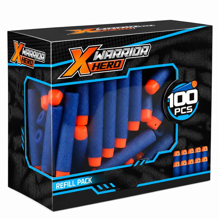 100 Dardos Juego De Dardo Tipo Nerf N-strike Bala Respuesto