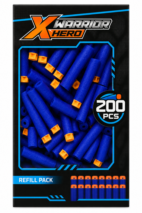 200 Dardos Juego De Dardo Tipo Nerf N-strike Bala Repuesto