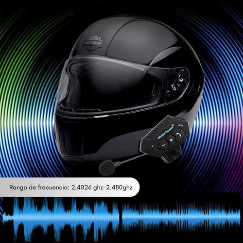 Audífono Intercomunicador Casco Moto Auricular Bluetooth