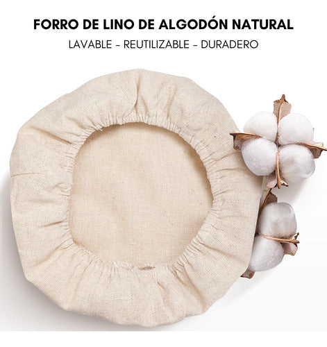 Banneton Redondo De 20cm - Cesta De Rattan - Cukin