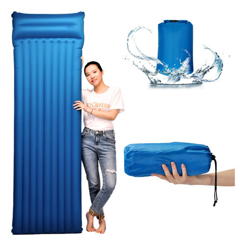 Colchoneta Inflable Plegable Outdoor Camping Trekking Picnic