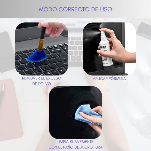 Kit Limpieza Notebook Limpiador Pantalla Led Lcd Teclado Pc