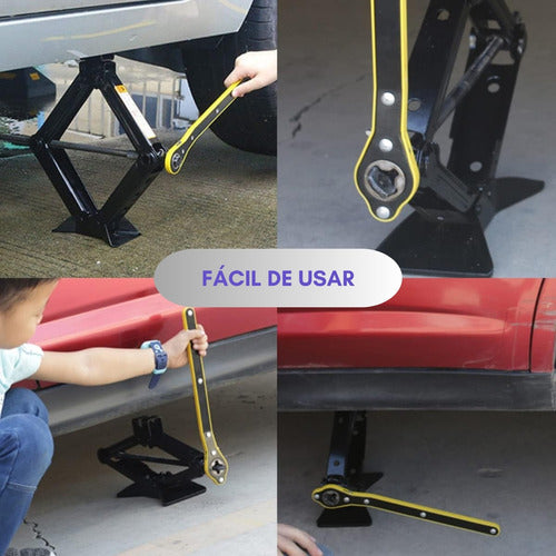 Llave De Trinquete De Gato De Tijera Cruzada Coche Auto