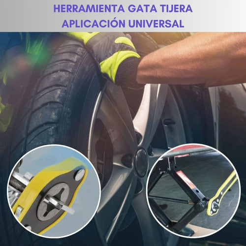 Llave De Trinquete De Gato De Tijera Cruzada Coche Auto