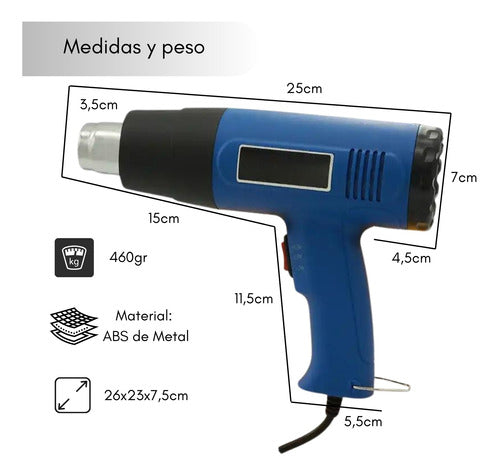 Pistola De Calor Aire Caliente 2000w 300-550 °c