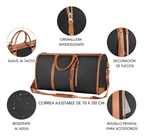 Bolso Plegable Viaje De Mano Carry On 2 En 1 Tiktok 45l