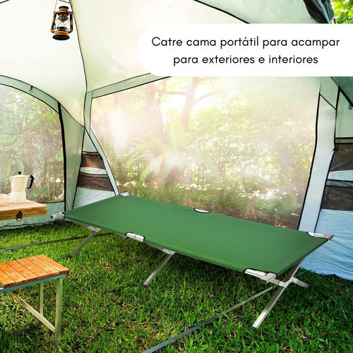 Catre Cama Campaña Camping Plegable Portátil Outdoor Militar