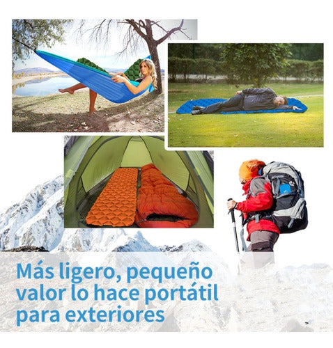 Colchoneta Inflable Plegable Outdoor Camping Trekking Picnic