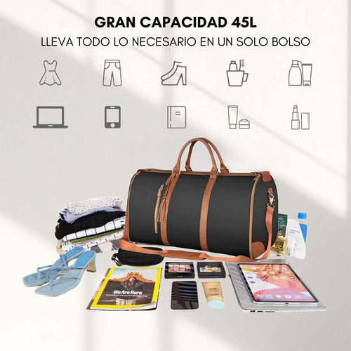 Bolso Plegable Viaje De Mano Carry On 2 En 1 Tiktok 45l