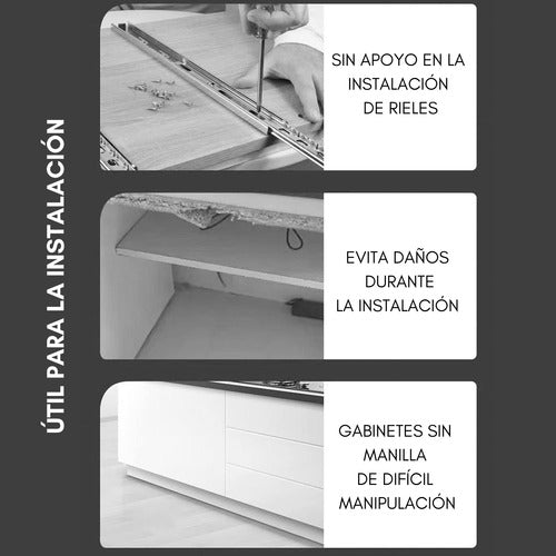 2 Abrazaderas Para Instalación Frontal De Cajón 2mm