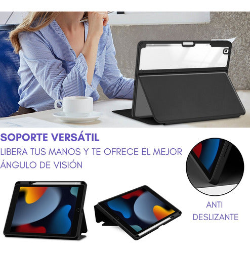 Funda Carcasa Anti Golpes Para iPad 10.2 Espacio Lapiz  9th