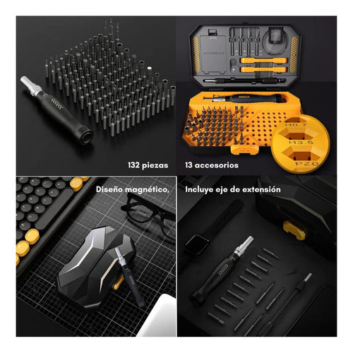 Juego Kit De Destornilladores Precision 145 En1 Desarmadores