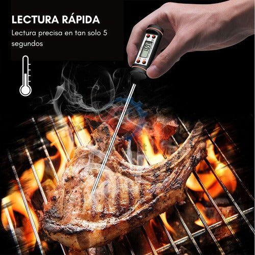 Termómetro Digital Sonda Cocina Temperatura Alimentos Carnes