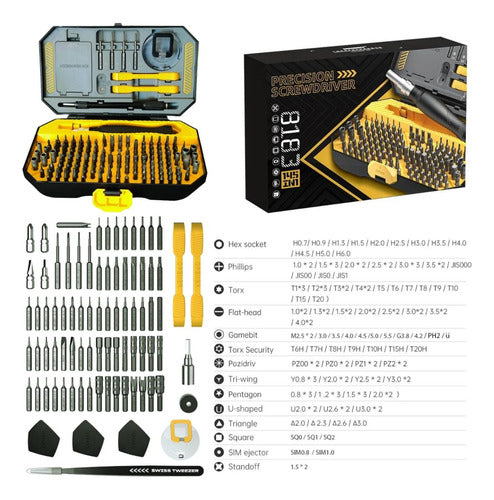 Juego Kit De Destornilladores Precision 145 En1 Desarmadores