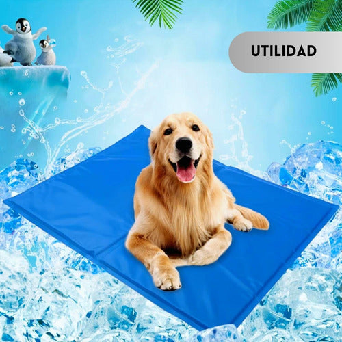 Manta Gel Frío Fría Para Mascotas L:50x90 Cm Perro Gato