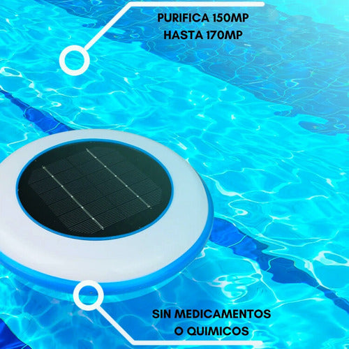 Ionizador Purificador Solar Para Piscina Flotador Purificado