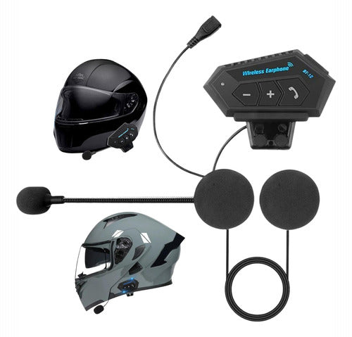 Audífono Intercomunicador Casco Moto Auricular Bluetooth