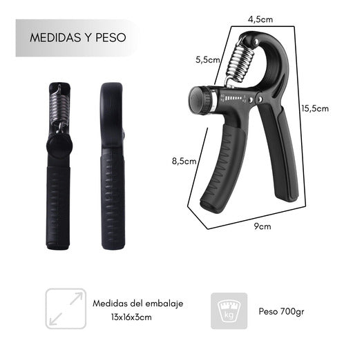 Hand Grip Ejercitador Fortalecedor De Manos Ajustable 5-60kg