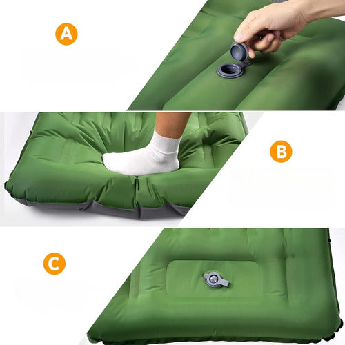 Colchoneta Inflable Plegable Outdoor Camping Trekking Picnic