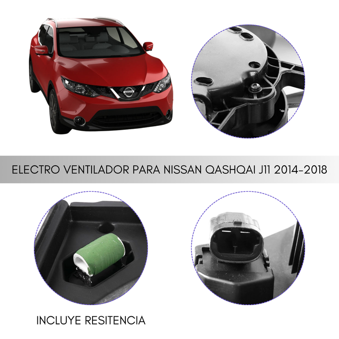 Electro Ventilador Para Nissan Qashqai 2.0 2014-2018