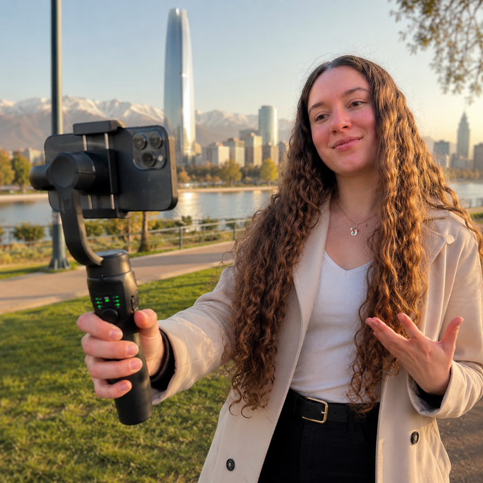 Estabilizador Celular Selfie Tripode Bluetooth Gimbal F8
