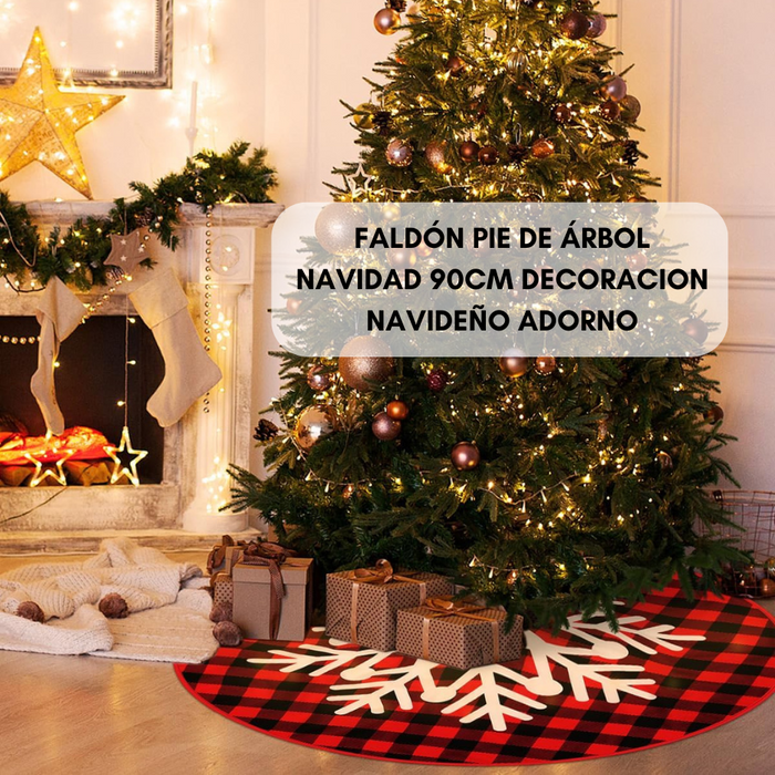 Faldon Pie De Arbol Navidad 90cm Decoracion Navideño Adorno