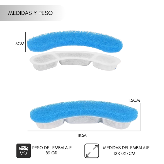 8 Filtros Fuente Agua Bebedero Gatos Perros