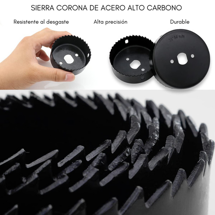 Juego De Sierra Copas 16 Piezas Para Madera Yeso Pvc Taladro