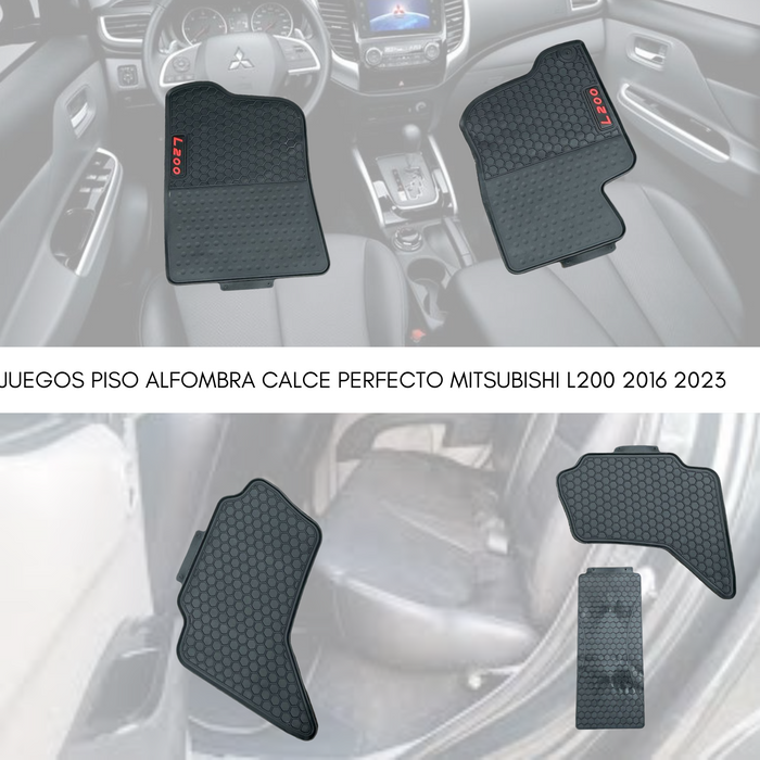 Juego Piso Alfombra Calce Perfecto Mitsubishi L200 2016 2023