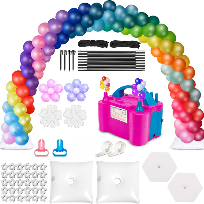 Kit De Arco De Globos 2.7 X 3 Metros Mas Inflador Globos