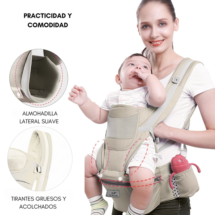 Mochila Porta Bebé Cánguro Ergonómico 15 Posiciones 48 Meses