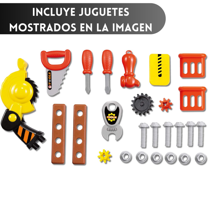 Maleta Juegos Transformable 2 en 1 Set Herramientas 30 Piezas