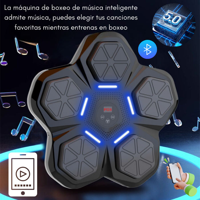 Maquina Boxeo Musical Entrenamiento Soporte Bluetooth Pared