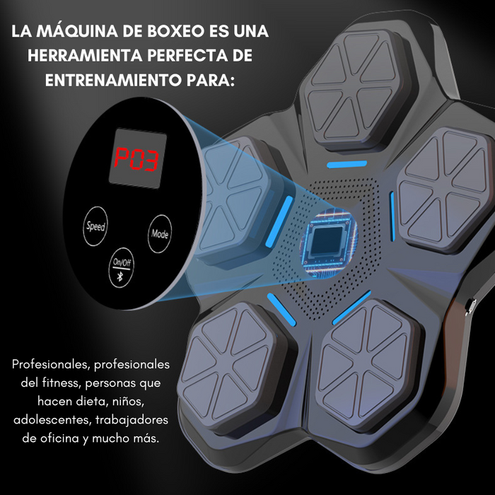 Maquina Boxeo Musical Entrenamiento Soporte Bluetooth Pared