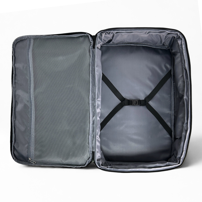Mochila De Viaje Avión Expandible 40l Impermeable Antirrobo Negro