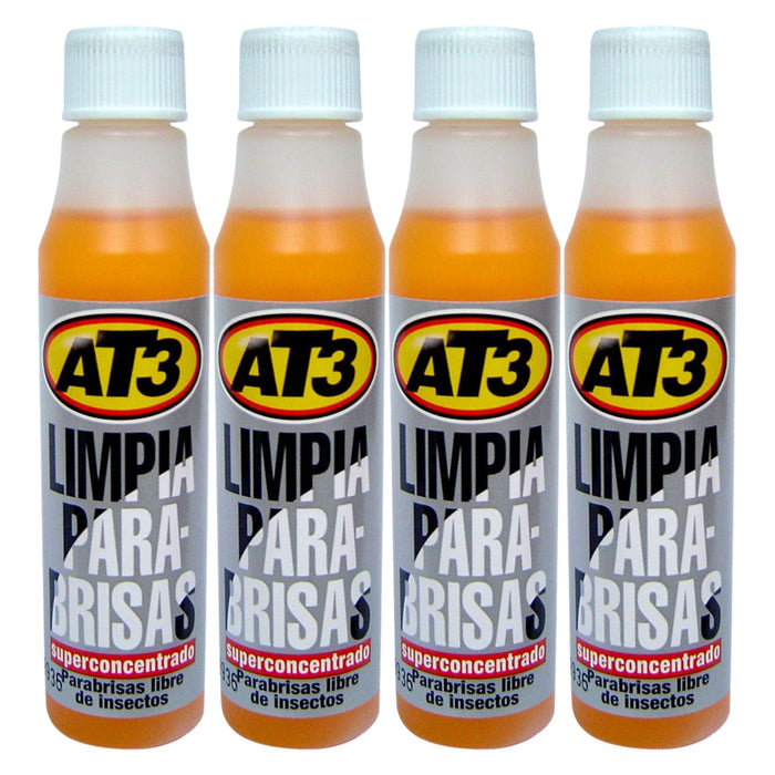 Pack 4 Líquido Limpia Parabrisas Super Concentrado At3 Aleman