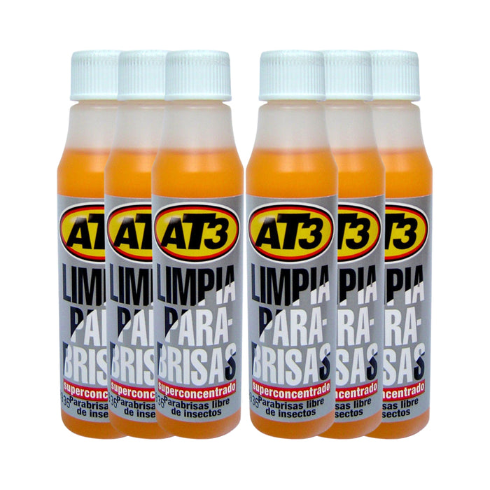 Pack 6 Líquido Limpia Parabrisas Super Concentrado At3 Aleman