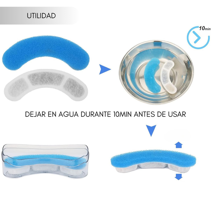 8 Filtros Fuente Agua Bebedero Gatos Perros
