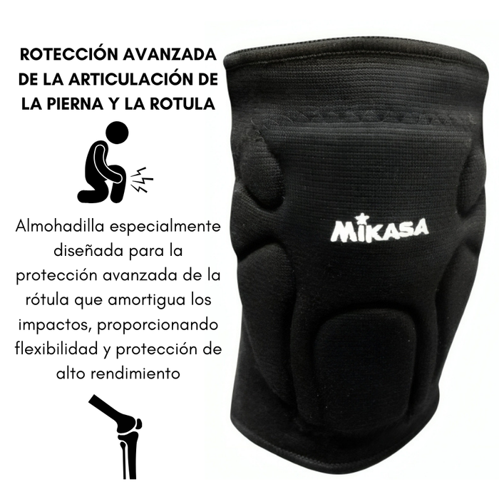 Par Rodilleras Mikasa Junior Professional Color Negro