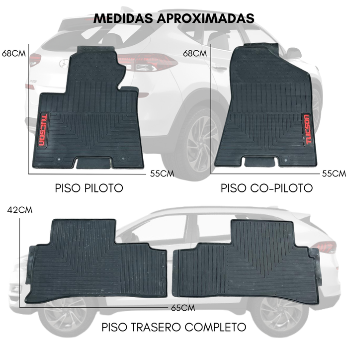 Pisos De Goma Calce Perfecto Para Hyundai Tucson 2016-2021