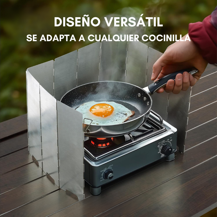 Protector De Viento Para Cocinilla Portatil Camping 84x24cm