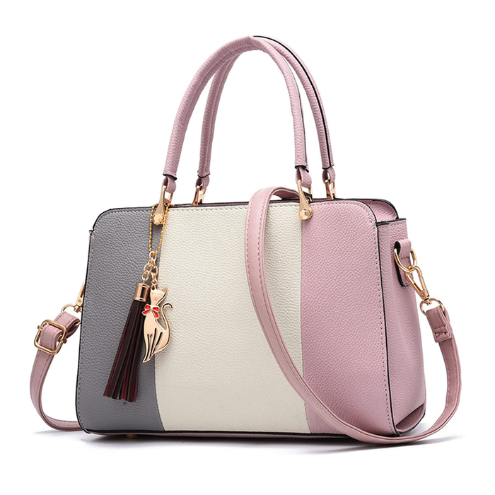 Cartera Cuero Sintetico Mujer Mano Hombro Bolso Elegante