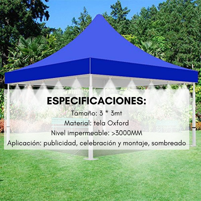 Repuesto Carpa Toldo Lona Impermeable 3*3m Protección Uv