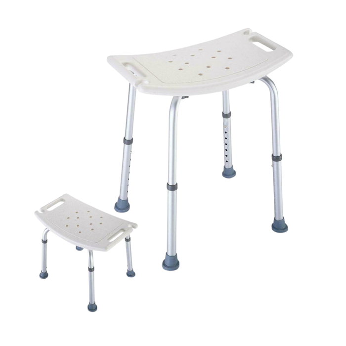 Silla Baño Ajustable Antideslizante Soporte De Ducha 130 Kg Blanco