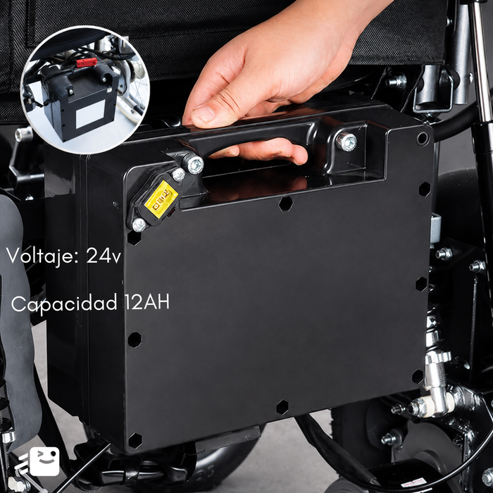 Silla de Ruedas Eléctrica Plegable con Joystick