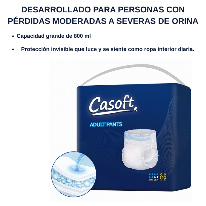 Pañales Adulto Pants Alta Absorción Calzón Uso Cotidiano 80u Talla L