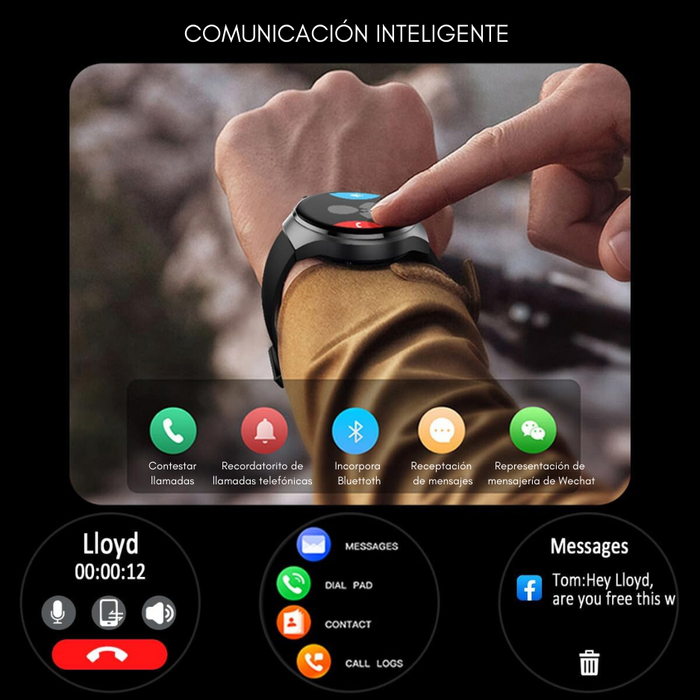 Smartwatch Genérico Reloj Inteligente Hk46 Bluetooth Gt3pro