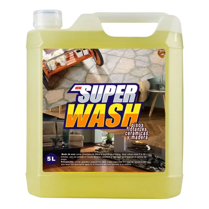 Super Wash Limpiador De Pisos 5 Litros N